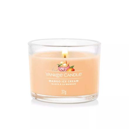 CANDELA PROFUMATA VOTIVE IN VETRO MANGO ICE CREAM