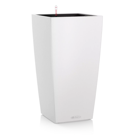 VASO CUBICO COLOR 30 CM BIANCO