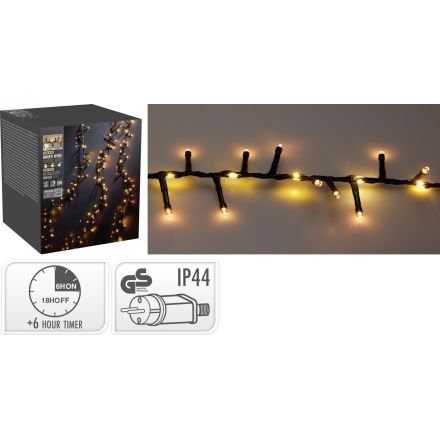 Catena luminosa a grappolo, 1410 LED, luce bianco caldo