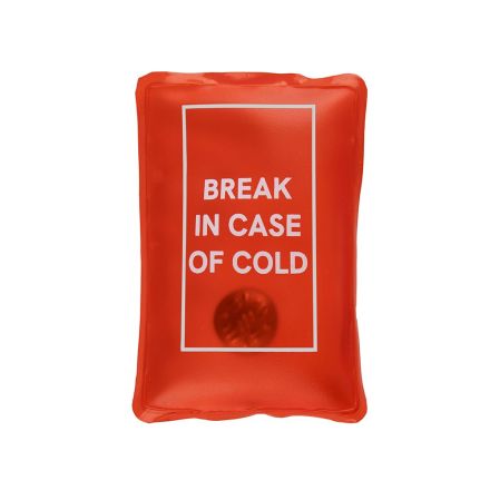 Fisura Scaldamani riutilizzabile “Break in case of cold” 10x6,5 cm, 70 g - rosso
