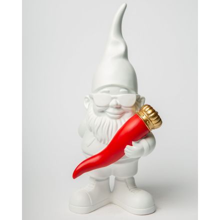 BLOGO Statuetta Fortunato Bianco 12xH29cm