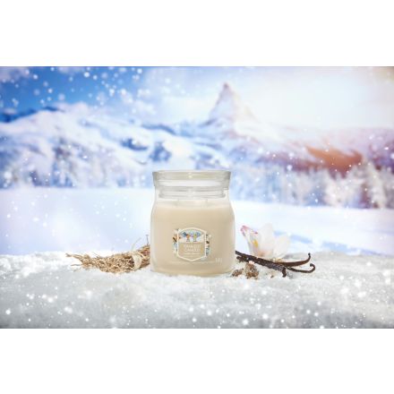 YANKEE CANDLE Giara Media in vetro Vanilla Flurries