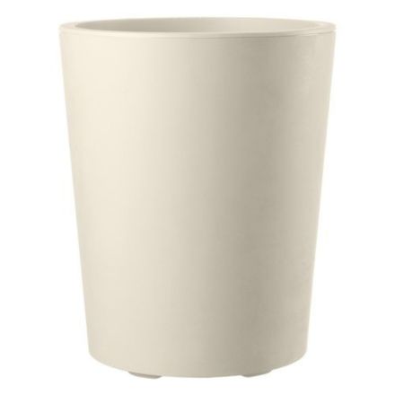 VASO TONDO MILLENNIUM H 53 BIANCO PERLA