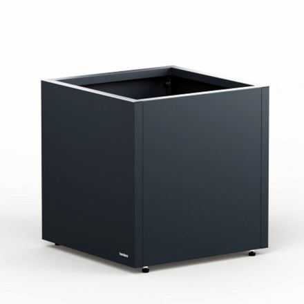 FIORIERA CUBO "PLANTER CUBE 80" IN METALLO 80X80X80CM ANTRACITE