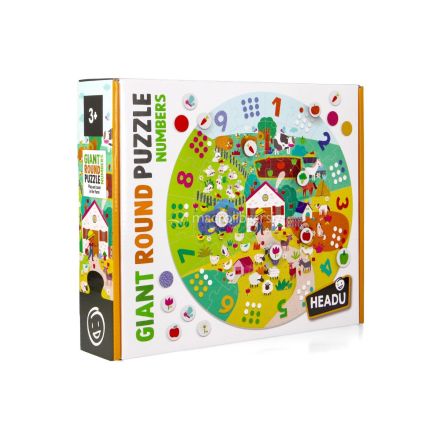 JEU DE PUZZLE ROND GÉANT POUR LES ENFANTS 3+