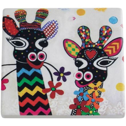 SOTTOBICCHIERE SMILE STYLE GIRAFFE 9CM