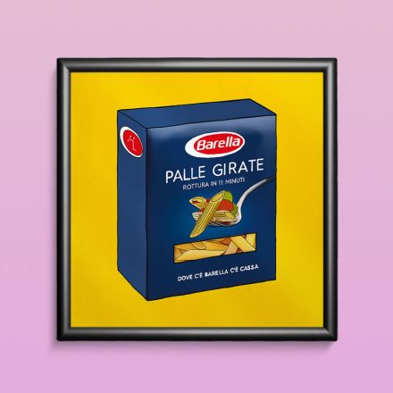 OFFERTA CORNICE E POSTER PALLE GIRATE 20X20CM