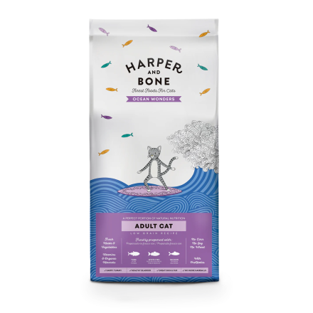 CROCCHETTE PER GATTI HARPER AND BONE CAT ADULT OCEAN WONDERS 2KG - TONNO, PESCE E SALMONE