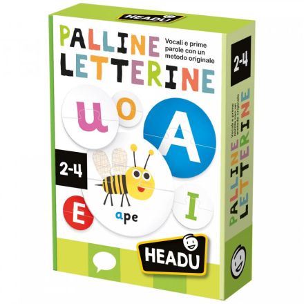 GIOCO PER BAMBINI PALLINE LETTERINE 2-4