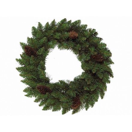 CORONA VERDE CON PIGNE Ø120CM