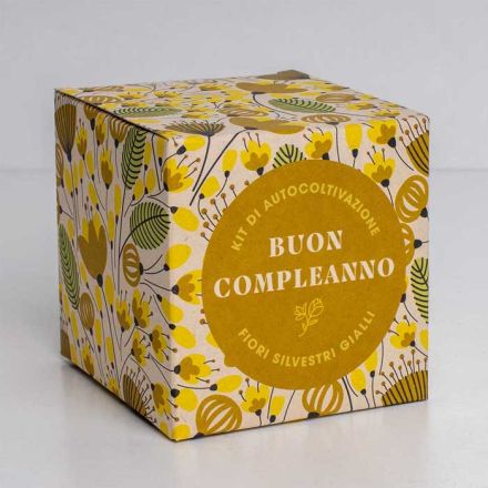 KIT DI AUTOCOLTIVAZIONE DILLO CON I FIORI - BUON COMPLEANNO