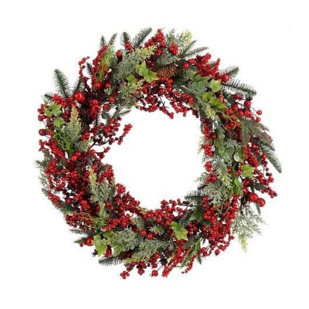 MICA Decorations Ghirlanda Norah D70 cm, verde/rosso