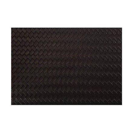 TOVAGLIETTA IN ECOPELLE 43X30 CM TRECCIA NERA