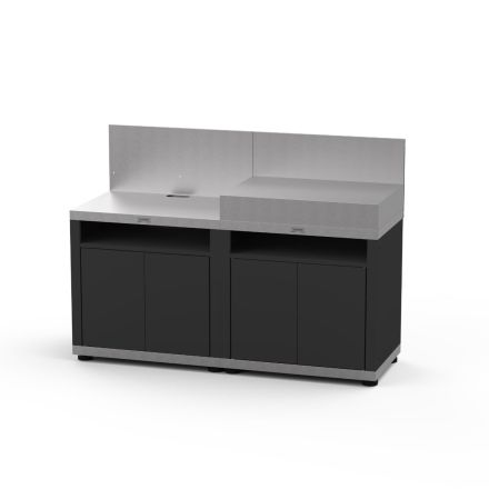 CUCINA 2 MODULI CON PANNELLI PARASCHIZZI - DUO