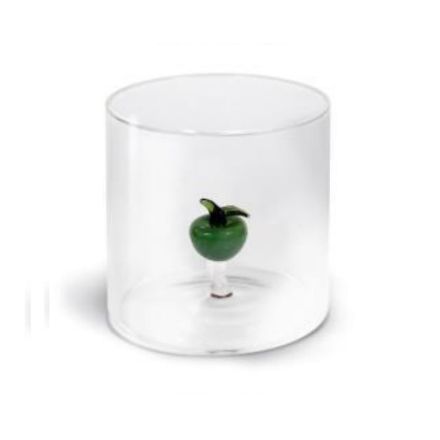 BICCHIERE IN VETRO BOROSILICATO MELA 250ML LINEA MONTEREY