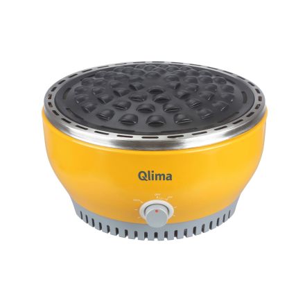 BARBECUE PORTATILE A CARBONE QLIMA NJOY 1007 GIALLO