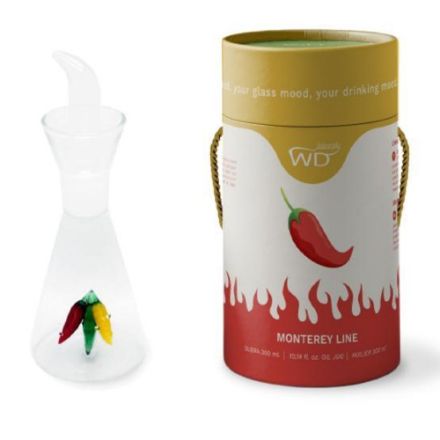 OLIERA IN VETRO BOROSILICATO PEPERONCINO 300ML LINEA MONTEREY