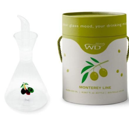 OLIERA IN VETRO BOROSILICATO OLIVE 250ML LINEA MONTEREY