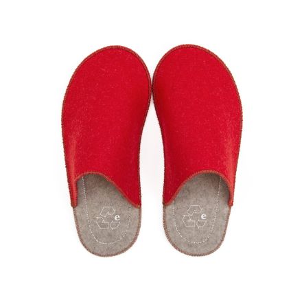 PANTOFOLE "LA PANTOFOLA SABBIA/ROSSO" M TG.35/38