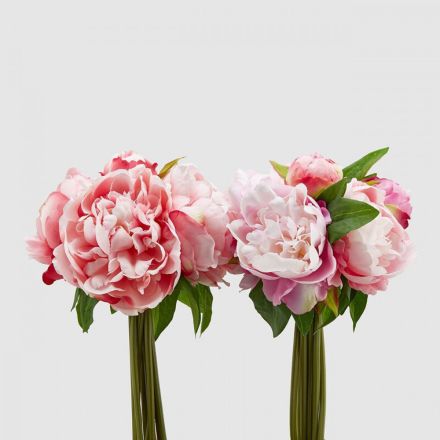 BOUQUET DI PEONIE CON BOCCIOLI 1 PEZZO OLIS ROSA 25CM ASSORTITO EDG