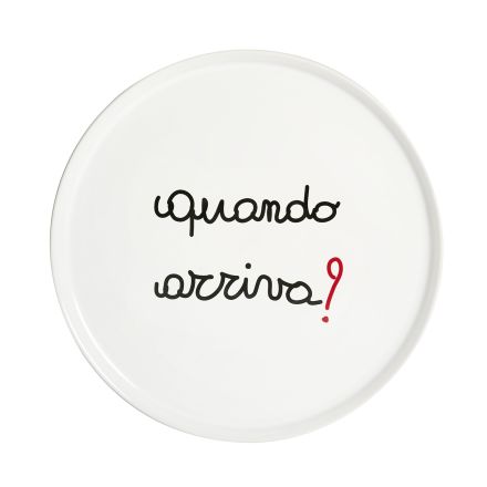 Piatto pizza "Quando Arriva" 31.5cm