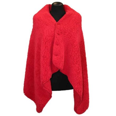 PONCHO NOX, 75X150CM, ROSSO
