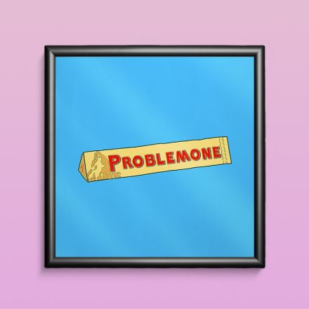 OFFERTA CORNICE E POSTER PROBLEMONE 20X20CM