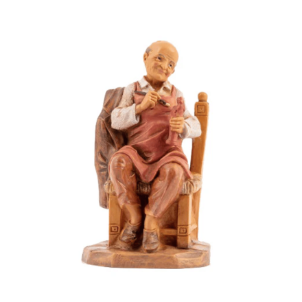 STATUETTA PASTORE FONDATORE 12 CM PER PRESEPE