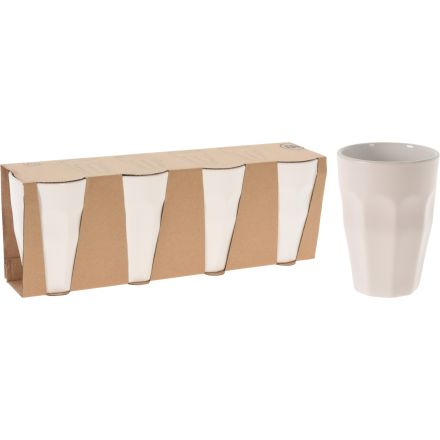 4 tasses à tasse en porcelaine 330 ml 9x12cm