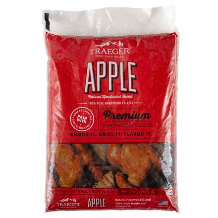 PELLET APPLE 9KG TRAEGER PER BBQ