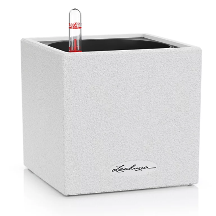 VASO CANTO STONE 14X14X14 BIANCO