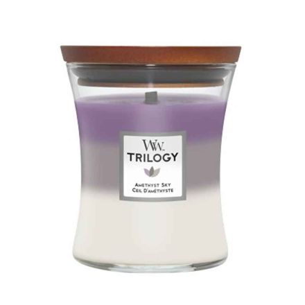 BOUGIE SABLIER MOYEN TRILOGIE CIEL AMETHYSTE