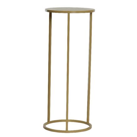 SUPPORTO PER VASI IN METALLO MARRONE 25X25XH60CM