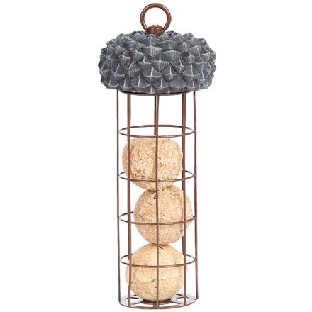 MANGIATOIA DISPENSER PALLE DI GRASSO A FORMA DI GHIANDA