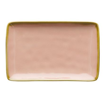 VASSOIO RETTANGOLARE 20X13CM LINEA "CONCERTO" ROSA ANTICO