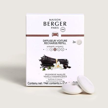 RICARICA PER PROFUMO PER AUTO VANIGLIA SET 2 PEZZI