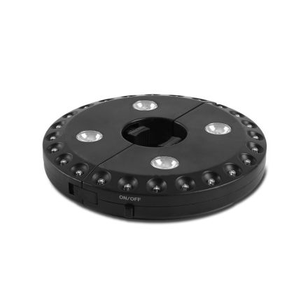 ROSWELL luce da ombrellone, 24+4 LED. Funziona con 4 pile AA non fornite