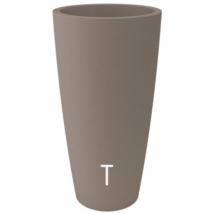 VASO TONDO STYLE DIAM.36XH.70CM TORTORA