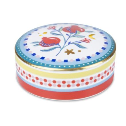 SCATOLA ROTONDA IN PORCELLANA, MAMMA MIA