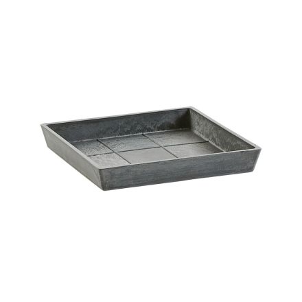 SOTTOVASO QUADRATO ROTTERDAM GRIGIO 18CM
