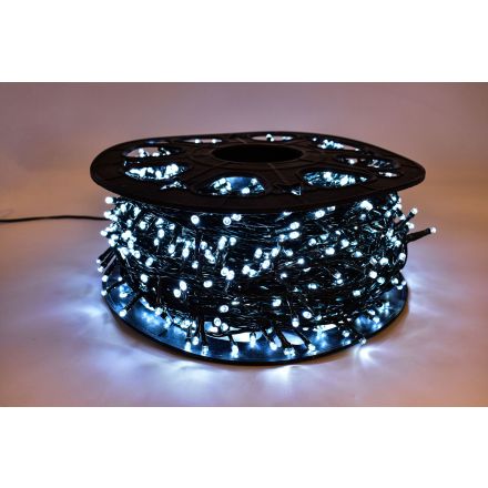 LUCI DI NATALE CATENA CON 1500 LED BIANCO GHIACCIO 75 MT