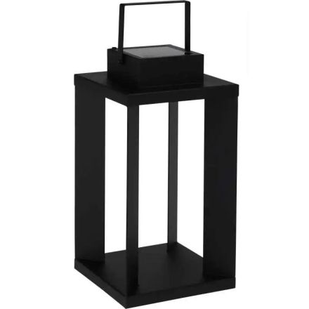 Lanterna solare da esterno 22 x 22 x H42 cm, nero