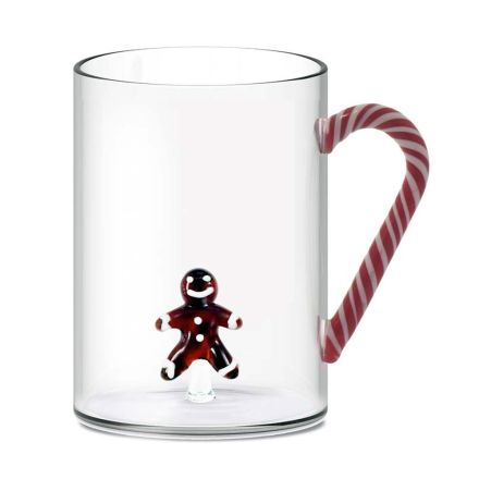 TAZZA IN VETRO BOROSILICATO 420ML PAN DI ZENZERO