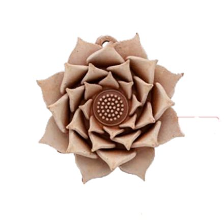 DECORAZIONE FIORE PETALI CM.15 ROSA IN TERRACOTTA