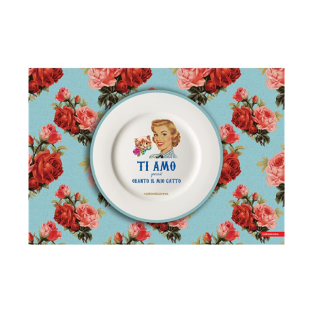 TOVAGLIETTA AMERICANA TI AMO QUASI QUANTO IL MIO GATTO 30X44 CM