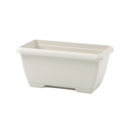 CASSETTA TERRAE MINI CON SOTTOCASSETTA 22CM BIANCO PIETRA