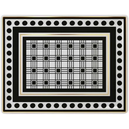 VASSOIO GOURMET RETTANGOLARE OPTICAL 31X24CM