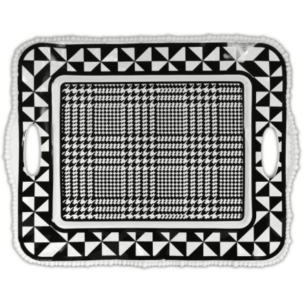 VASSOIO CON MANICI RETTANGOLARE OPTICAL 50X40CM