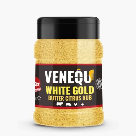 VENEQU WHITE GOLD BBQ RUB – Mix limone burro spezie Butter Citrus Rub