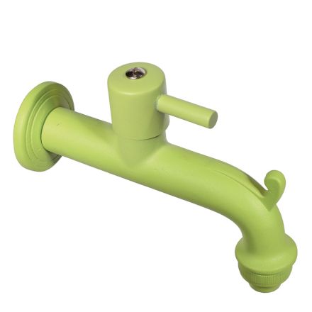 RUBINETTO PER FONTANA IN OTTONE COLORATO VERDE ACIDO